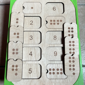 Getalbeelden inlay voor flisat