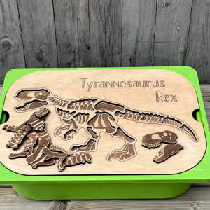 Flisat inlay Tyrannosaurus Rex puzzle