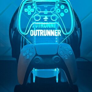 Gepersonaliseerde led verlichting met houder voor PS4 PS5 & Xbox + houder voor headset