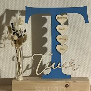 Geboortebord met letter